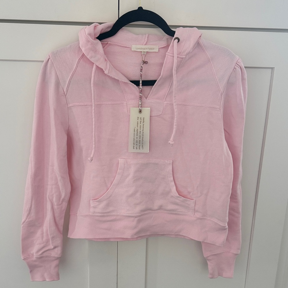 LoveShackFancy Light Pink Hoodie